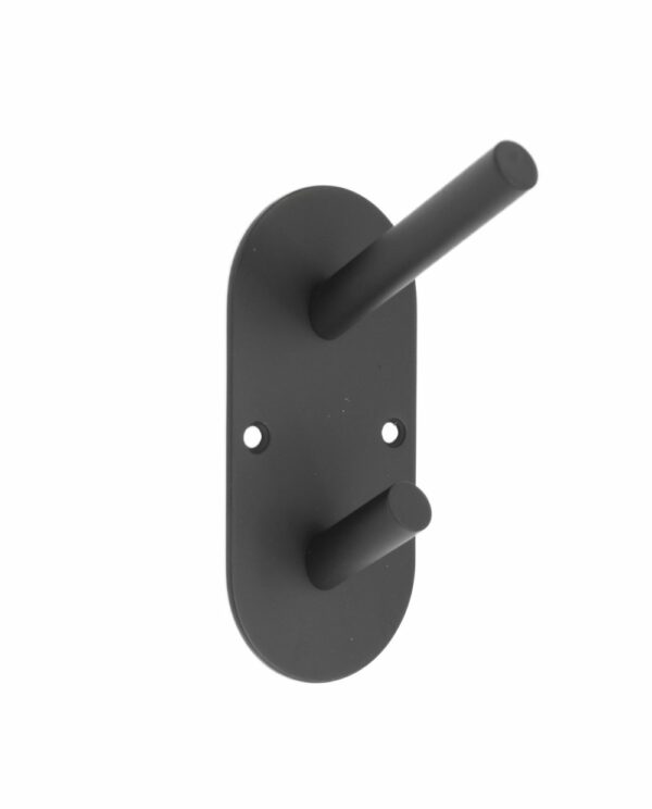 Modern Hat & Coat Hook Matt Black